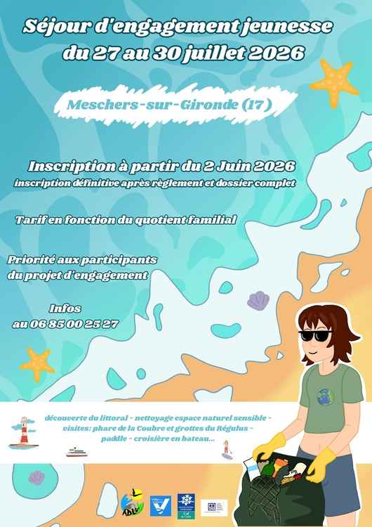 26 - Séjour jeunesse 27 au 30 juillet
